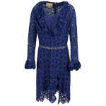 Gucci Blu Viscose And Cotton Mid Long Dress