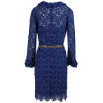 Gucci Blu Viscose And Cotton Mid Long Dress 2