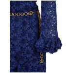 Gucci Blu Viscose And Cotton Mid Long Dress 5