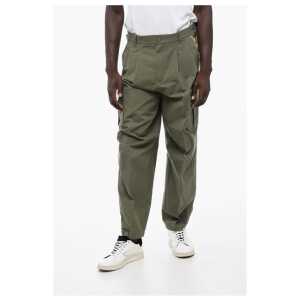 Gucci Cotton Ripstop Cargo Pants With Monogram Fabric Inserts