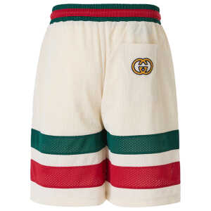 Gucci Cream Polyester Logo Shorts 2