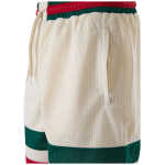 Gucci Cream Polyester Logo Shorts 4