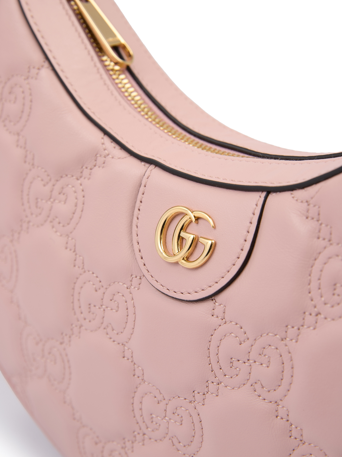 Gucci Light Pink Leather Shoulder Bag 2