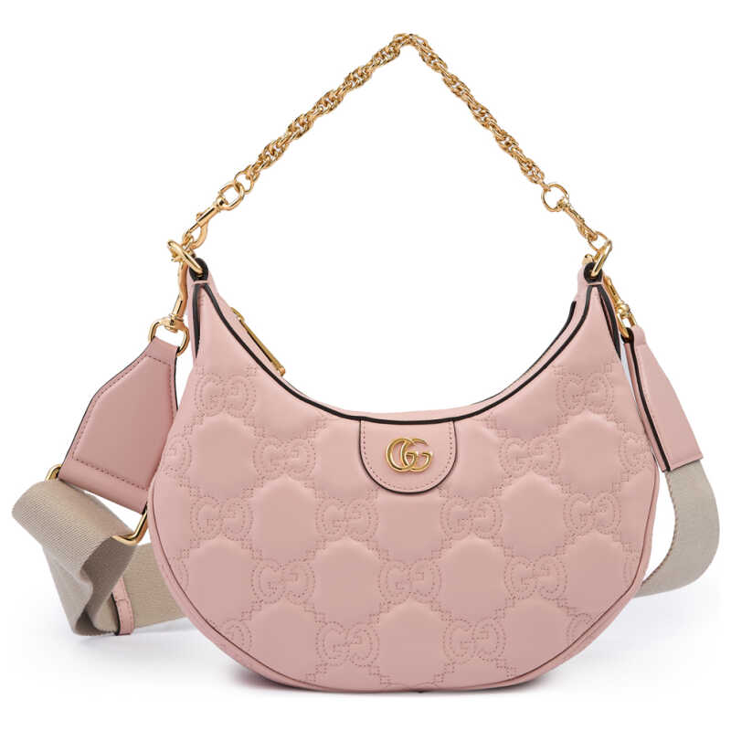 Gucci Light Pink Leather Shoulder Bag, theFeinheit