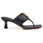 Gucci Mystic Black Nappa Charlotte Leather Sandals