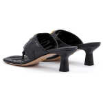 Gucci Mystic Black Nappa Charlotte Leather Sandals 3