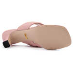 Gucci Mystic Pink Nappa Charlotte Leather Sandals 4