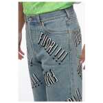Gucci Slim Fit Fuori Printed Denims 17cm 4