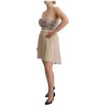 Guess Chic Beige Strapless A Line Dress