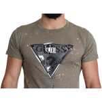 Guess Chic Brown Cotton Stretch T Shirt 3