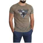 Guess Chic Brown Cotton Stretch T Shirt 4