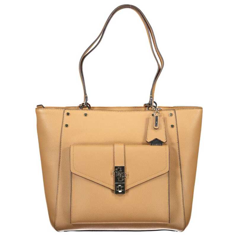 Guess Jeans Brown Polyethylene Handbag, theFeinheit