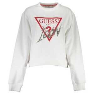 Guess Jeans White Cotton Sweater