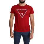 Guess Radiant Red Cotton Tee Perfect For Everyday Style 5