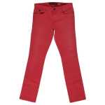 Guess Red Cotton Jeans Pant