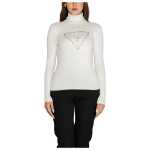 Guess White Viscose Turtleneck