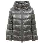 Herno Silver Viscose Jackets Coat