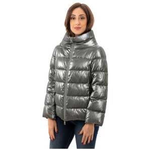 Herno Silver Viscose Jackets Coat 2