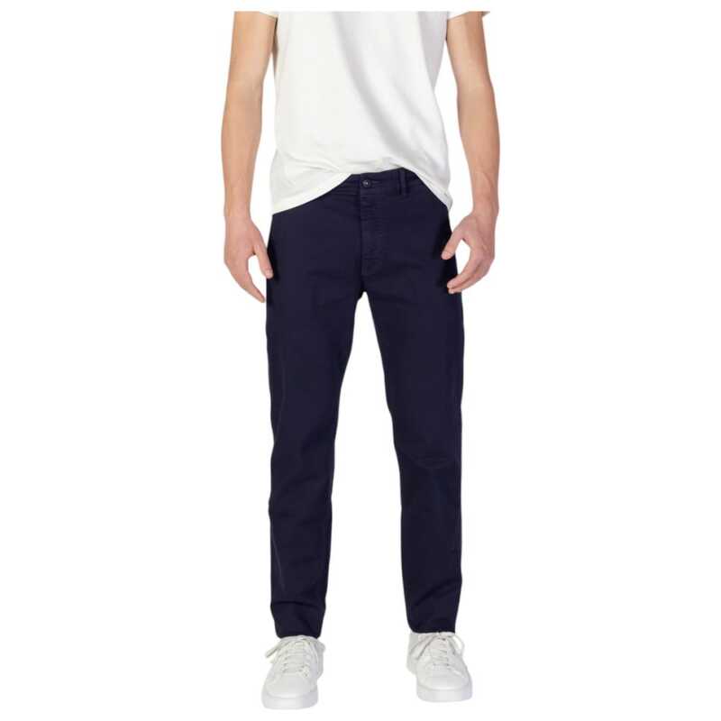Hugo Boss Blue Cotton Skinny Pant, theFeinheit