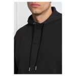 Hugo Boss Elegant Dark Blue Cotton Hooded Sweatshirt