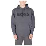 Hugo Boss Gray Cotton Hoody