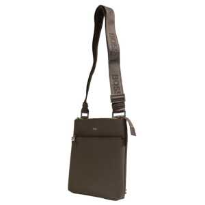 Hugo Boss Green Leather Messenger Bag 2