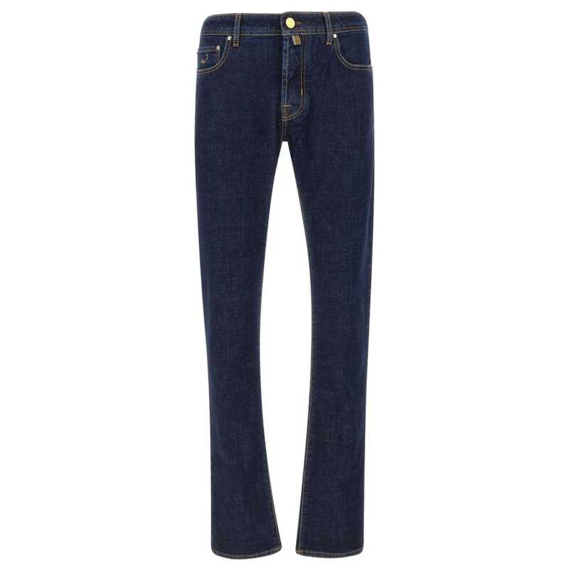 Jacob Cohen Blue Cotton Jeans &amp; Pant, theFeinheit
