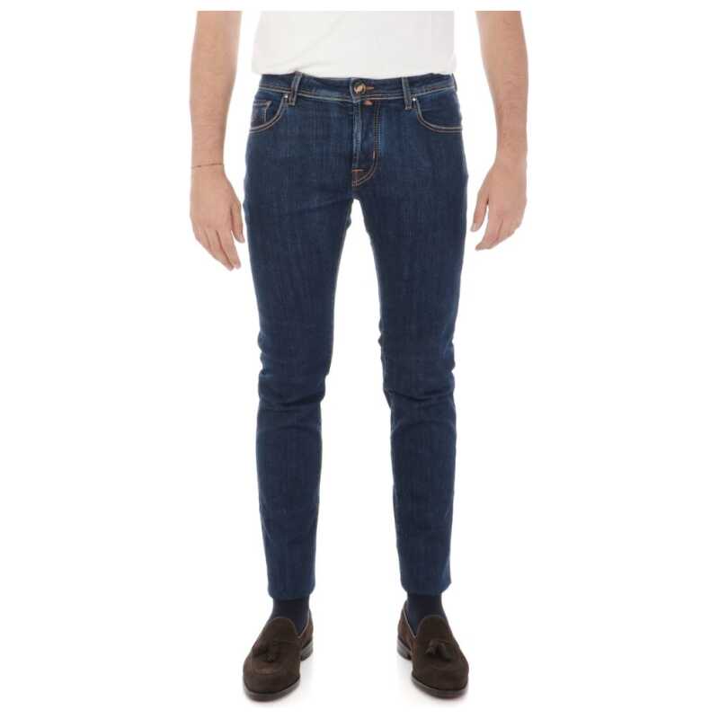 Jacob Cohen Blue Cotton Jeans &amp; Pant, theFeinheit