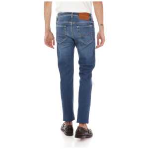 Jacob Cohen Blue Cotton Slim Men Jeans