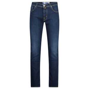 Jacob Cohen Elegant Slim Fit Dark Blue Jeans 3