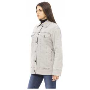 Jacob Cohen Gray Cotton Women Jacket