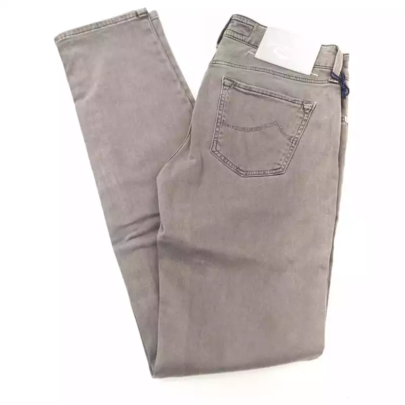 Jacob Cohen Gray Cotton Women Jeans, theFeinheit