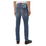 Jacob Cohen Light Blue Cotton Men Jeans With Stretch Fit