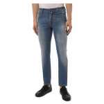 Jacob Cohen Light Blue Cotton Men Jeans With Stretch Fit 2