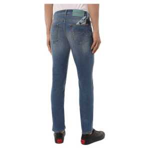 Jacob Cohen Light Blue Cotton Men Jeans With Stretch Fit