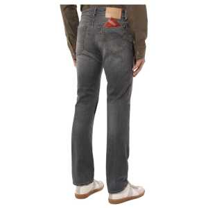 Jacob Cohen Sleek Gray Stretch Cotton Regular Fit Jeans