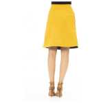 Jacob Cohen Yellow Wool Women Skirt 2