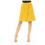 Jacob Cohen Yellow Wool Women Skirt 3