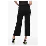 Jil Sander Grain De Poudre Wool Flared Pants With Belt 2