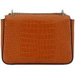 Jimmy Choo Amber Orange Leather Shoulder Bag
