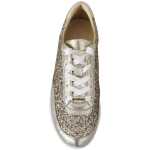 Jimmy Choo Antique Gold Glitter Leather Sneakers 3
