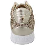 Jimmy Choo Antique Gold Glitter Leather Sneakers 4
