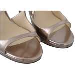 Jimmy Choo Ballet Pink Liquid Mirror Leather Sandals 2