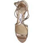 Jimmy Choo Ballet Pink Liquid Mirror Leather Sandals 3