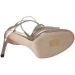 Jimmy Choo Ballet Pink Liquid Mirror Leather Sandals 5