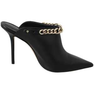 Jimmy Choo Elegant Black Gold Leather Pumps