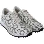 Jimmy Choo Elegant Monochrome Leather Sneakers