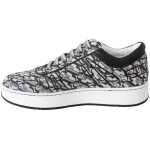Jimmy Choo Glittering Slip On Sneakers Silver And Black