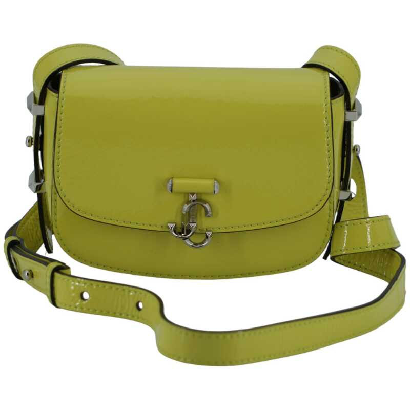 Jimmy Choo Lime Yellow Leather Small Shoulder Bag, theFeinheit