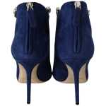 Jimmy Choo Pop Blue Crystal Strap Heeled Boots 4